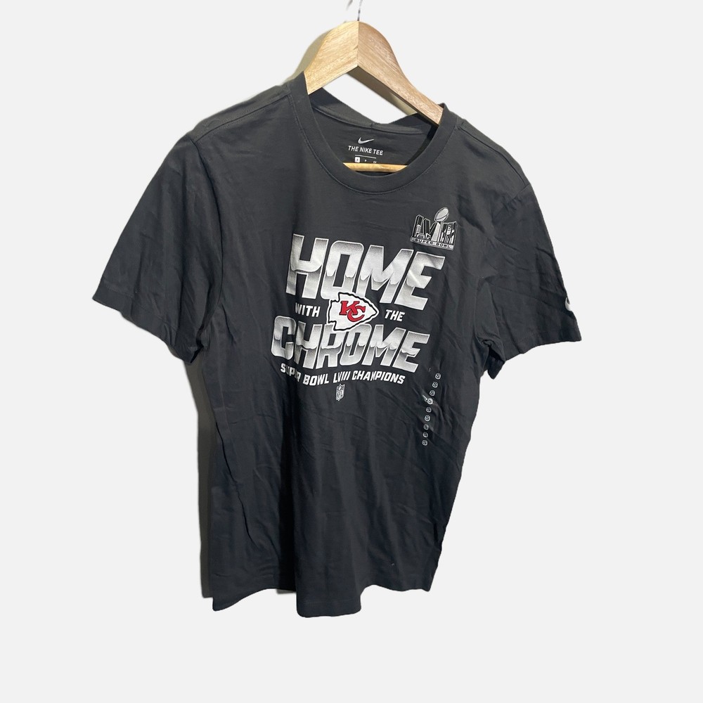 Nike Mens Kansas City Chiefs Super Bowl LVIII Champions T-Shirt S NWT