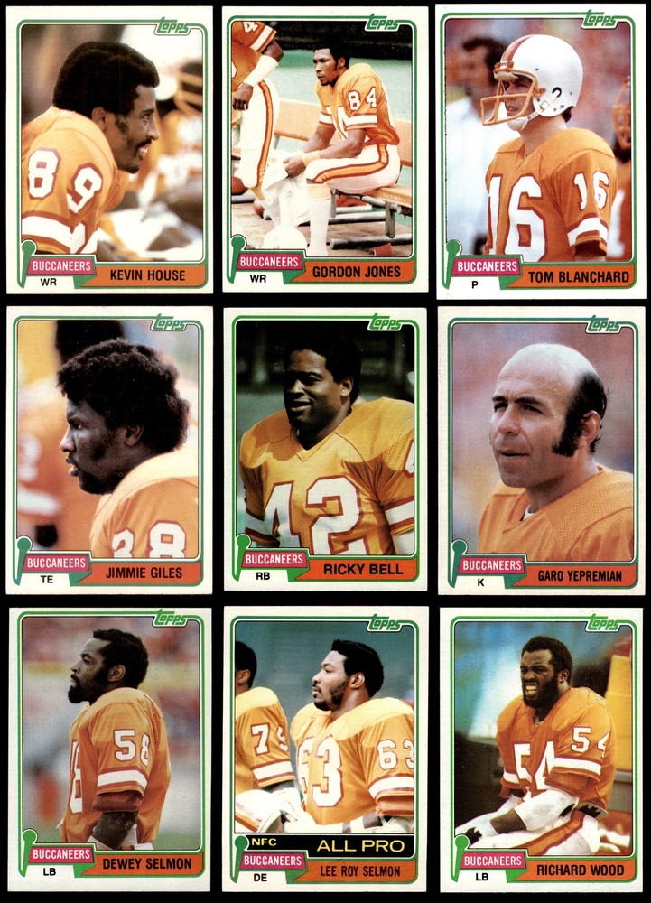 1981 Topps Buccaneers Almost Complete Team Set 6.5 - EX/MT+ 7203073