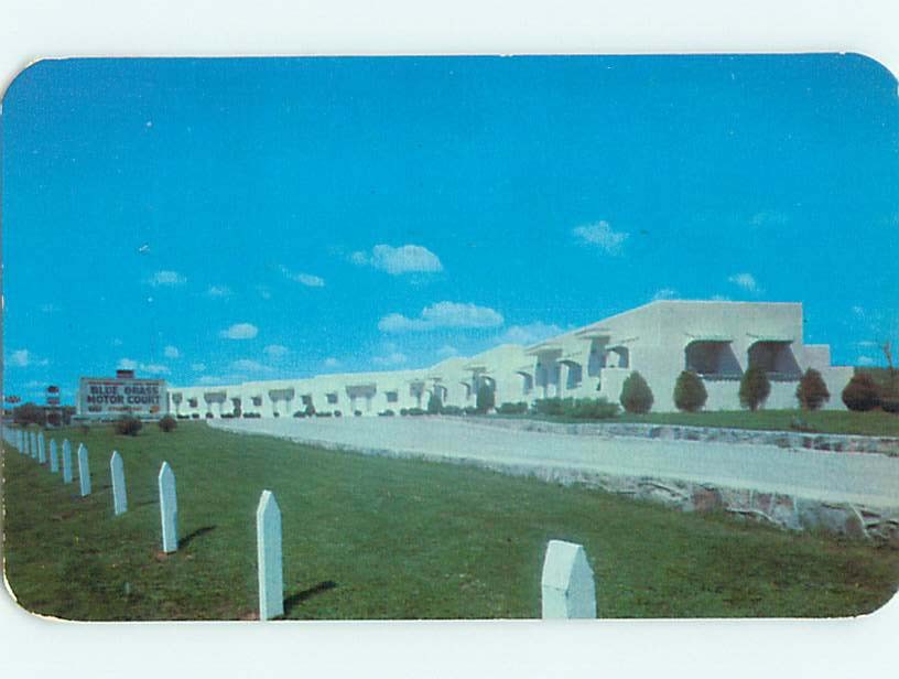 1950's BLUE GRASS MOTOR COURT MOTEL Horse Cave Kentucky KY  s8701