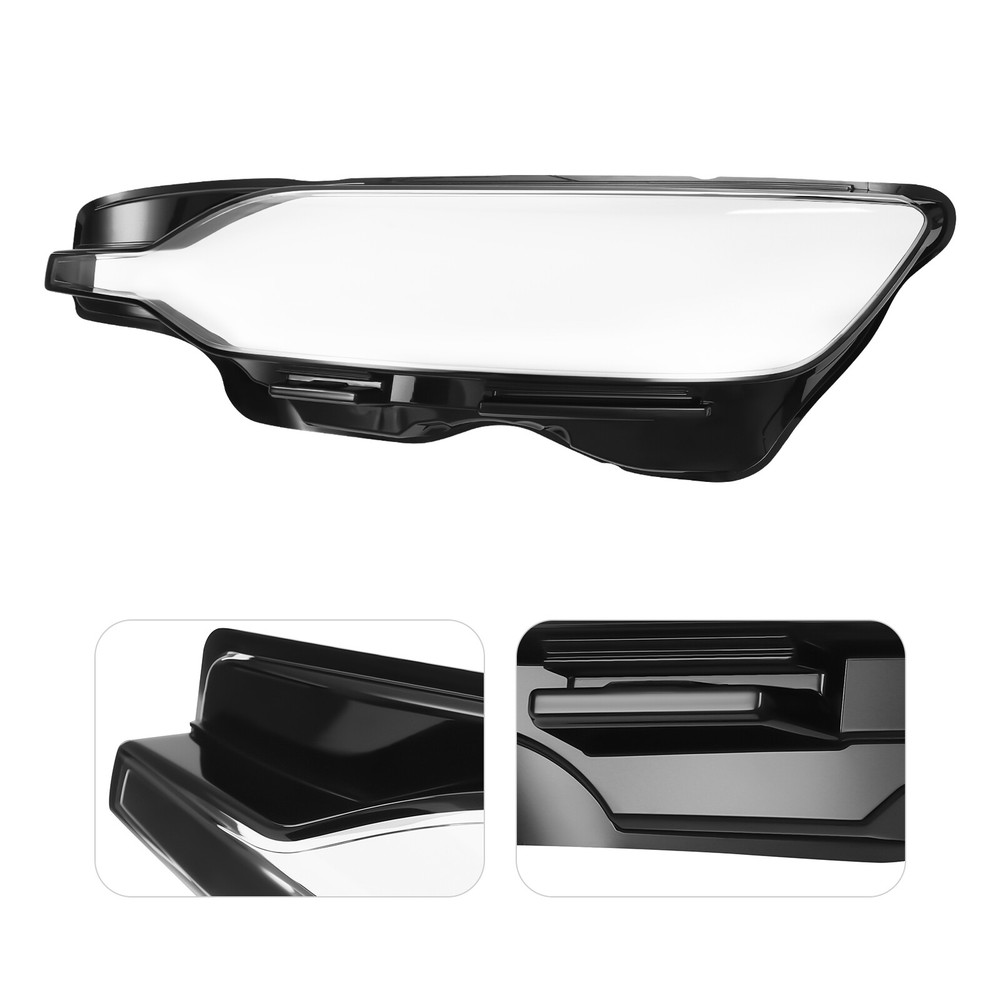 Left Side for Volvo S60 2019-2024 Clear Headlight Lens Headlamp Glass Cover 1Pcs