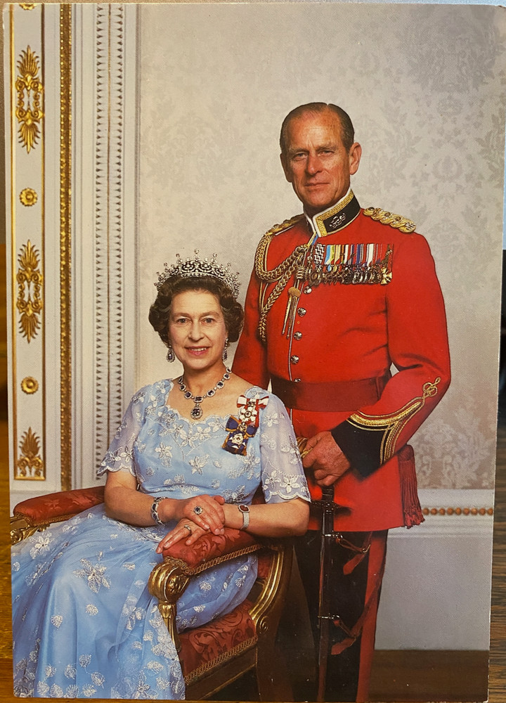 UK Postcard H.M. Queen Elizabeth II and Prince Philip Duke of Edinburgh Dennis