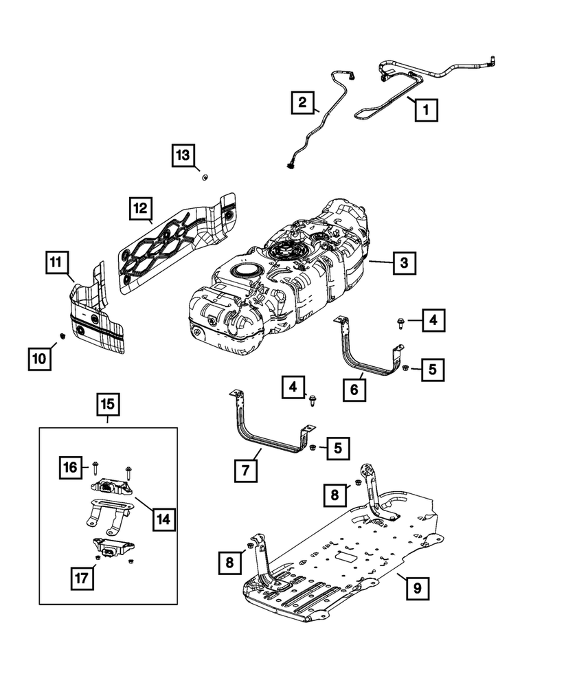 Genuine Mopar Fuel Tank 68546837AC