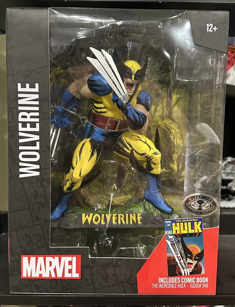 McFarlane Toys Marvel Wolverine Incredible Hulk #340 1:6 Platinum Edition Chase