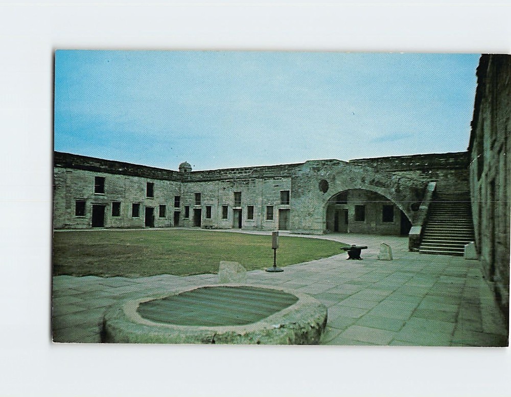Postcard Courtyard Castillo De San Marcos National Monument St Augustine Florida