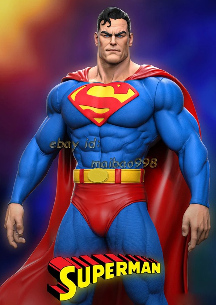 3D Print SUPERMAN Garage Kit Figure Model Kit Unpainted Unassembled GK 1/8 1/6