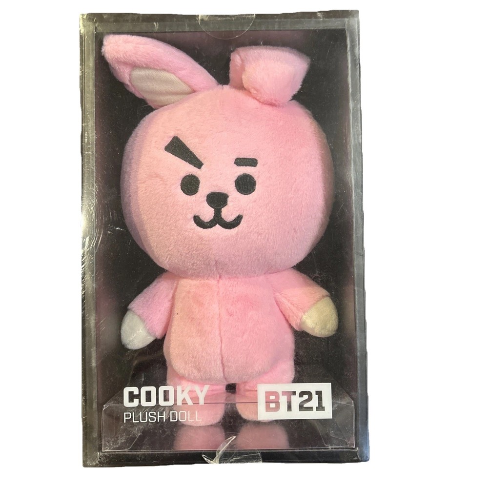 BT21 COOKY Plush Doll New In Box Line Friends BTS Jungkook Pink Bunny K-Pop