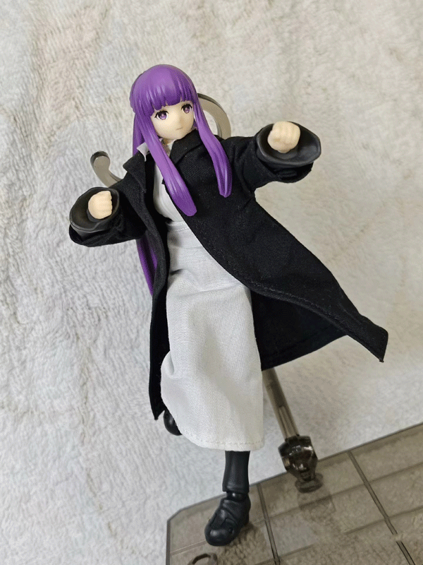 [No Figure]1/12 Female Clothes Coat Robe Long Skirt Model for 6''Figma