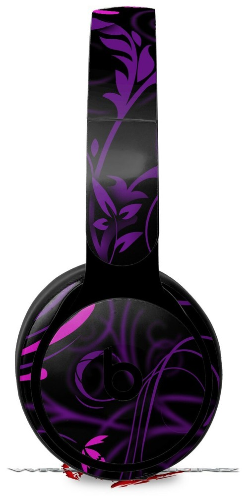 Skin for Beats Solo Pro Twisted Garden Purple and Hot Pink BEATS NOT INCLUDED