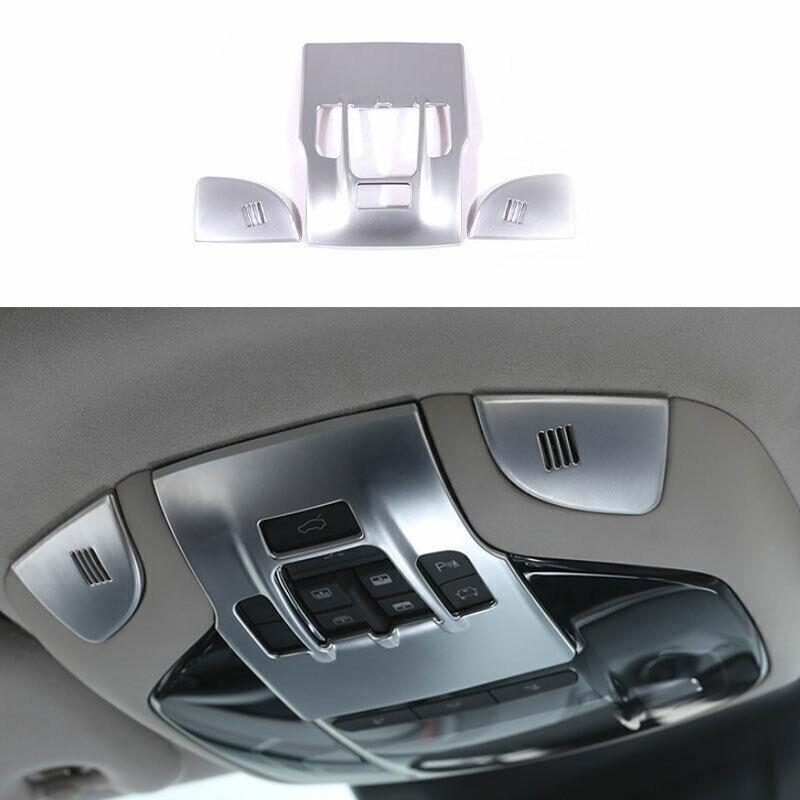 For Maserati Levante 2017-2021 ABS Silver Inner Front Reading Light Cover Trim