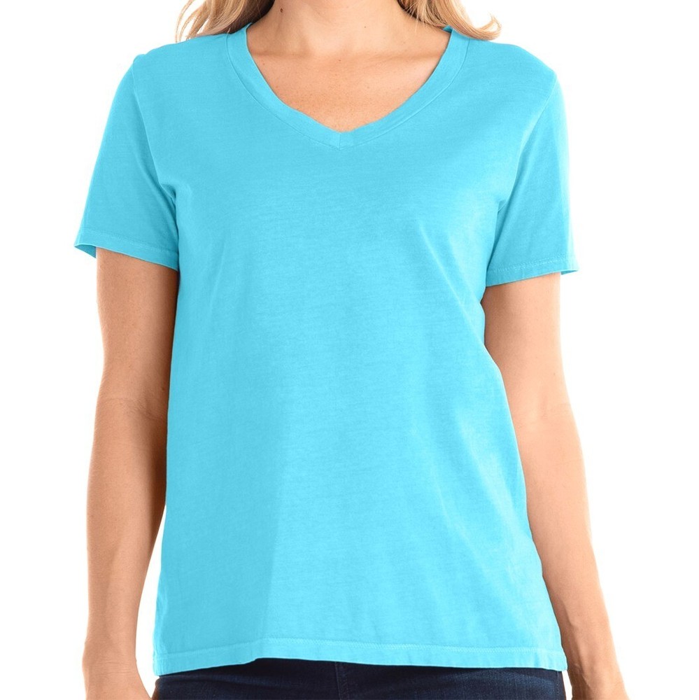 Extra Large Blue Fin Cotton V-Neck Tee Top NWT XL Fresh Produce $42