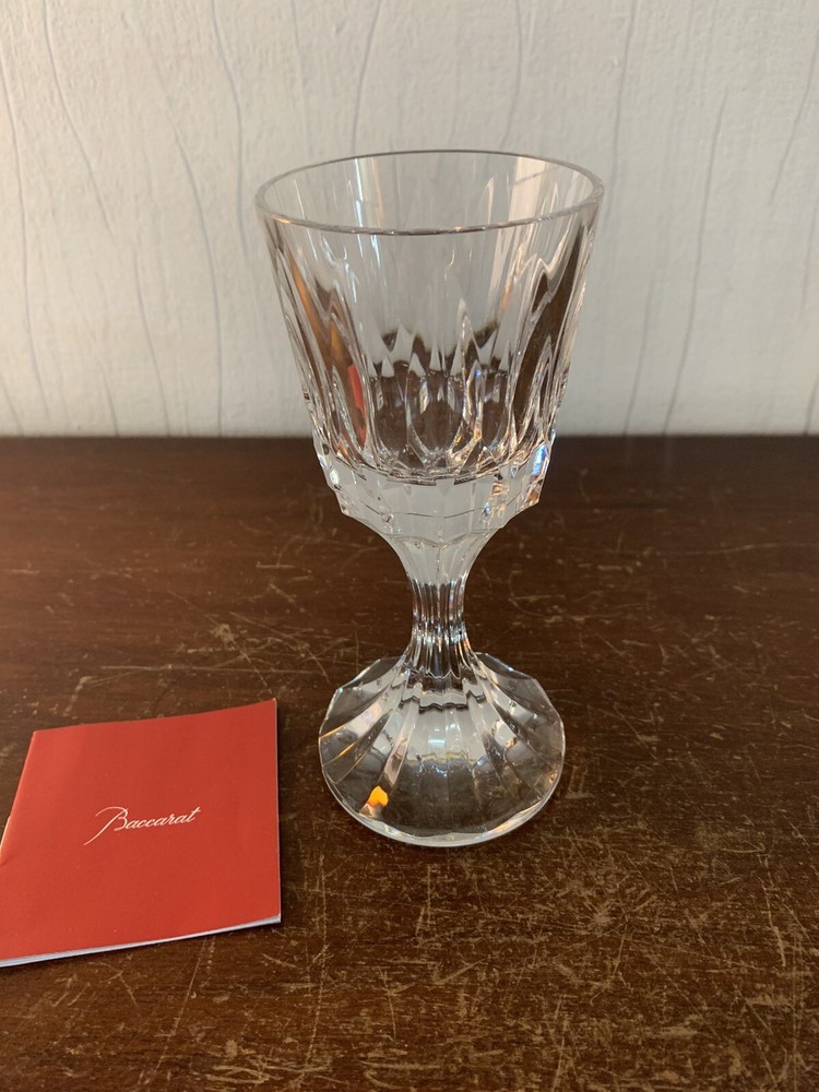 Crystal Baccarat Glass Candle Holder / Cut Glass
