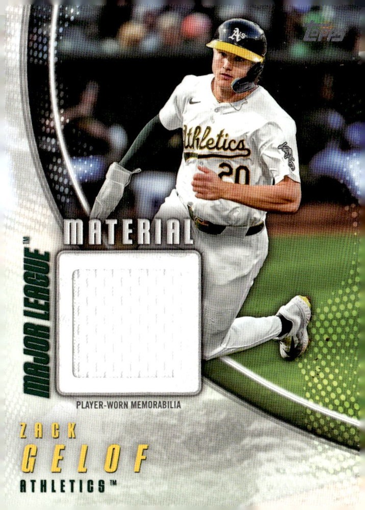 2025 Topps Major League Materials #MLMZG Zack Gelof - NM-MT