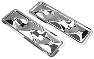 Trans Dapt 9342 Chrome Valve Cover Side Plates Steel