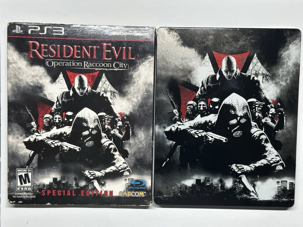 Resident Evil Operation Raccoon City Steelbook PS3 PlayStation CIB Manual