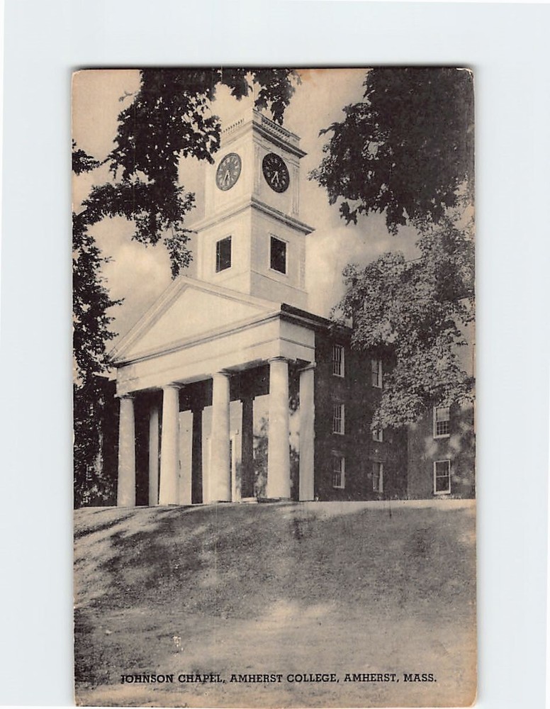 Postcard Johnson Chapel Amherst College Amherst Massachusetts USA