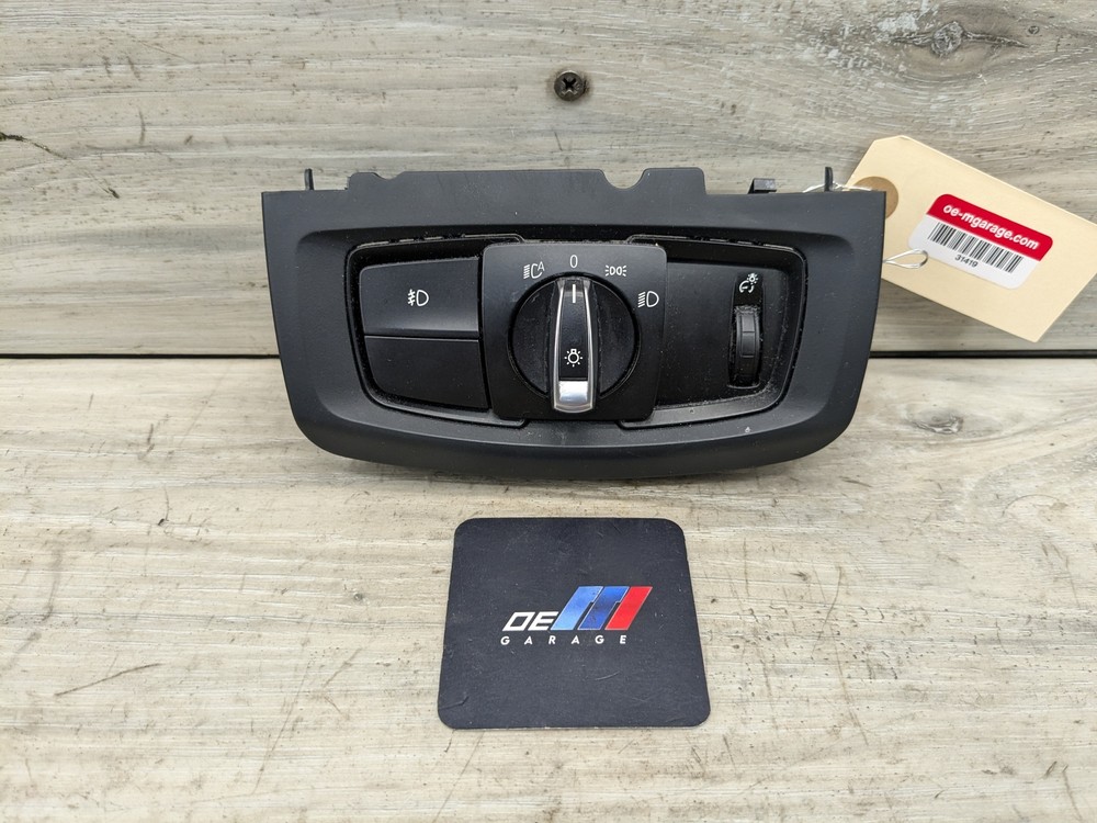 OEM BMW F15 F16 F85 F86 X5 X6 Headlight Switch Control Panel Light Module BLACK