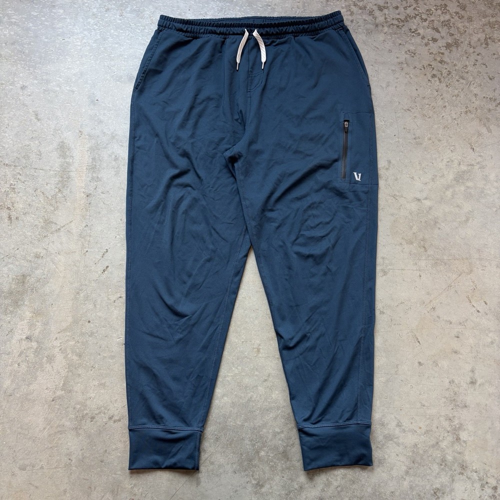 Vuori Sunday Joggers Performance Blue Stretch Athletic Sweatpants V416 Size XL