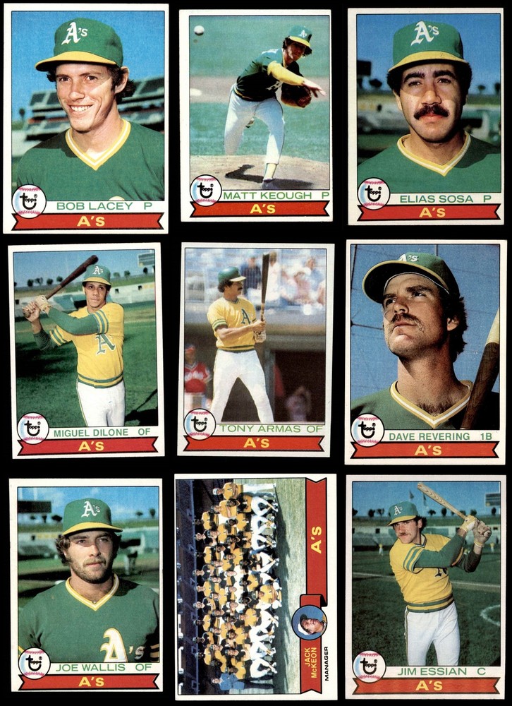 1979 Topps Oakland Athletics Near Team Set 5 - EX 4704014 (26 / 27 cards)