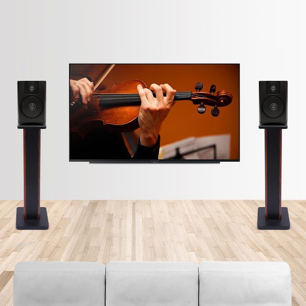 Bookshelf Speaker Stands Surround Sound Home Theater for Home, Bistro, Library