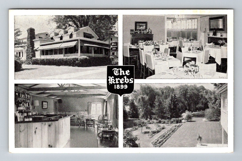 Skaneateles, NY-New York, The Krebs Restaurant Interior Dining Vintage Postcard