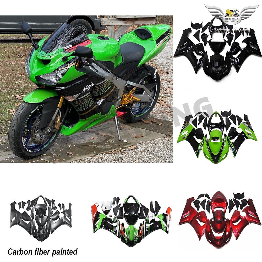 NEW US Stock ABS Fairing Fit for Kawasaki Ninja ZX6R ZX-6R 2005 2006 Kit 636