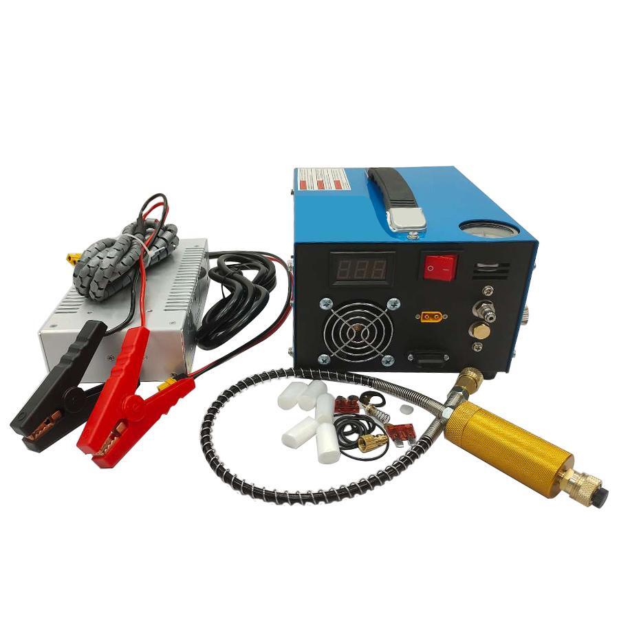 12V 110V High Pressure Portable Air Compressor 4500PSI 30MPa Manual Stop Pump