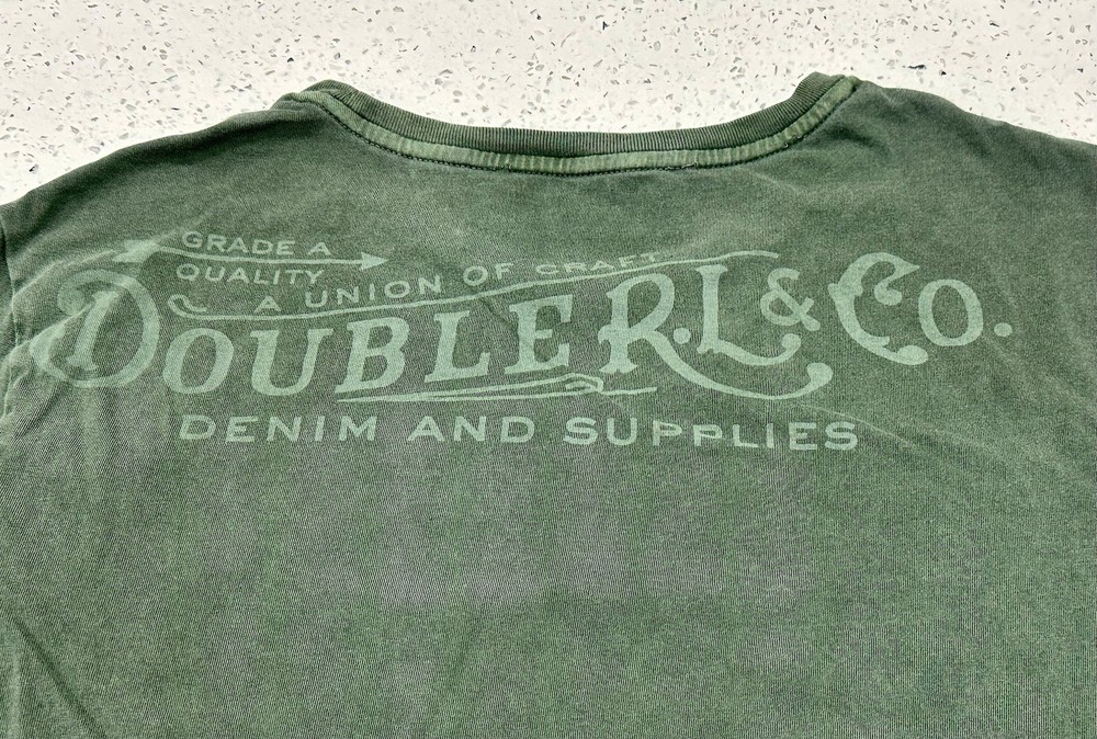 Double RL RRL Ralph Lauren T-Shirt Small S Back Hit Graphic Denim & Supplies Tee