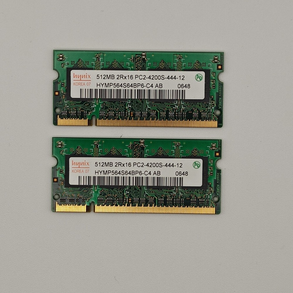 Hynix Laptop Memory (2 X 512MB) 2RX16 DDR2 PC2-5300S