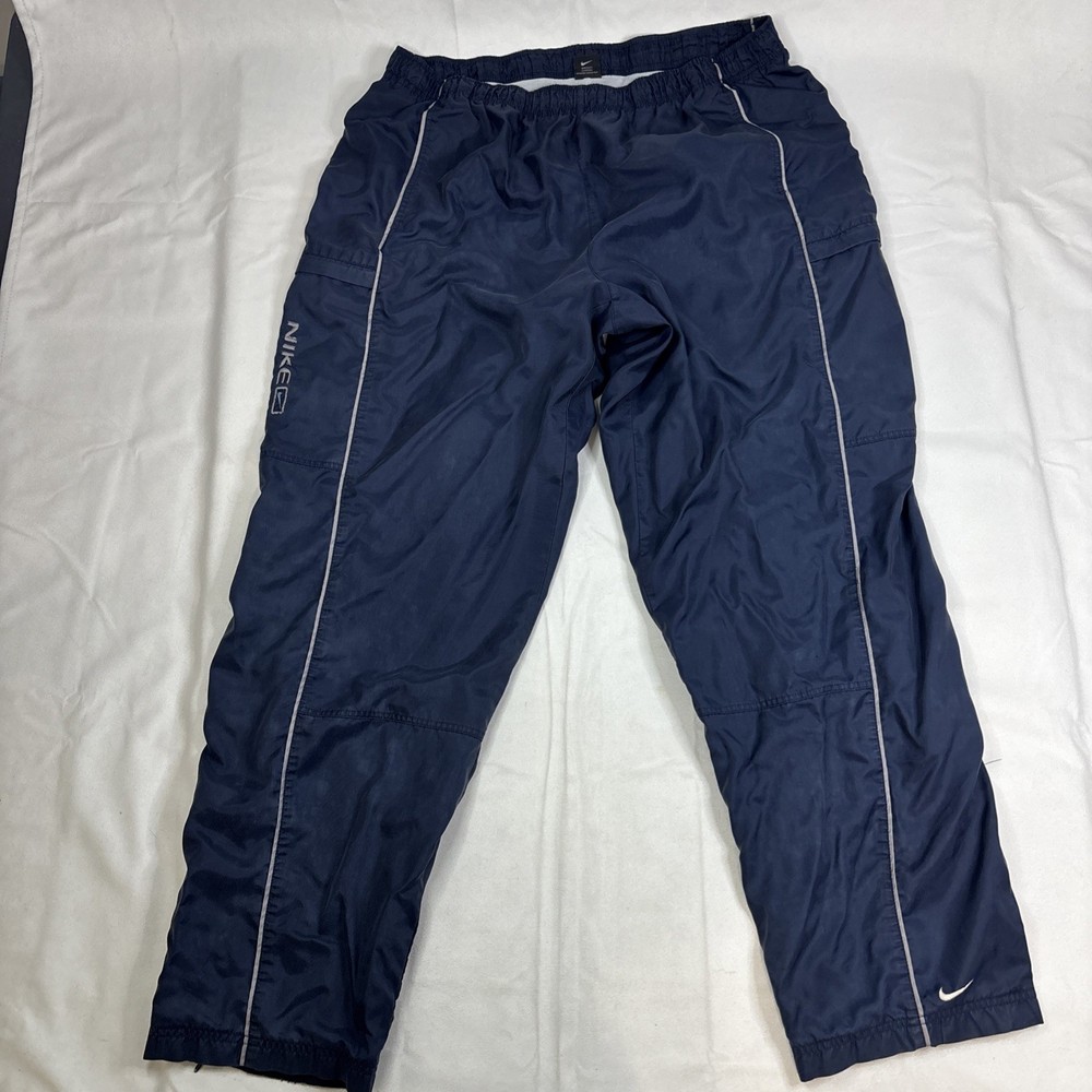 Nike Windbreaker Track Pants Men’s 2XL Navy Blue Vintage 90’s
