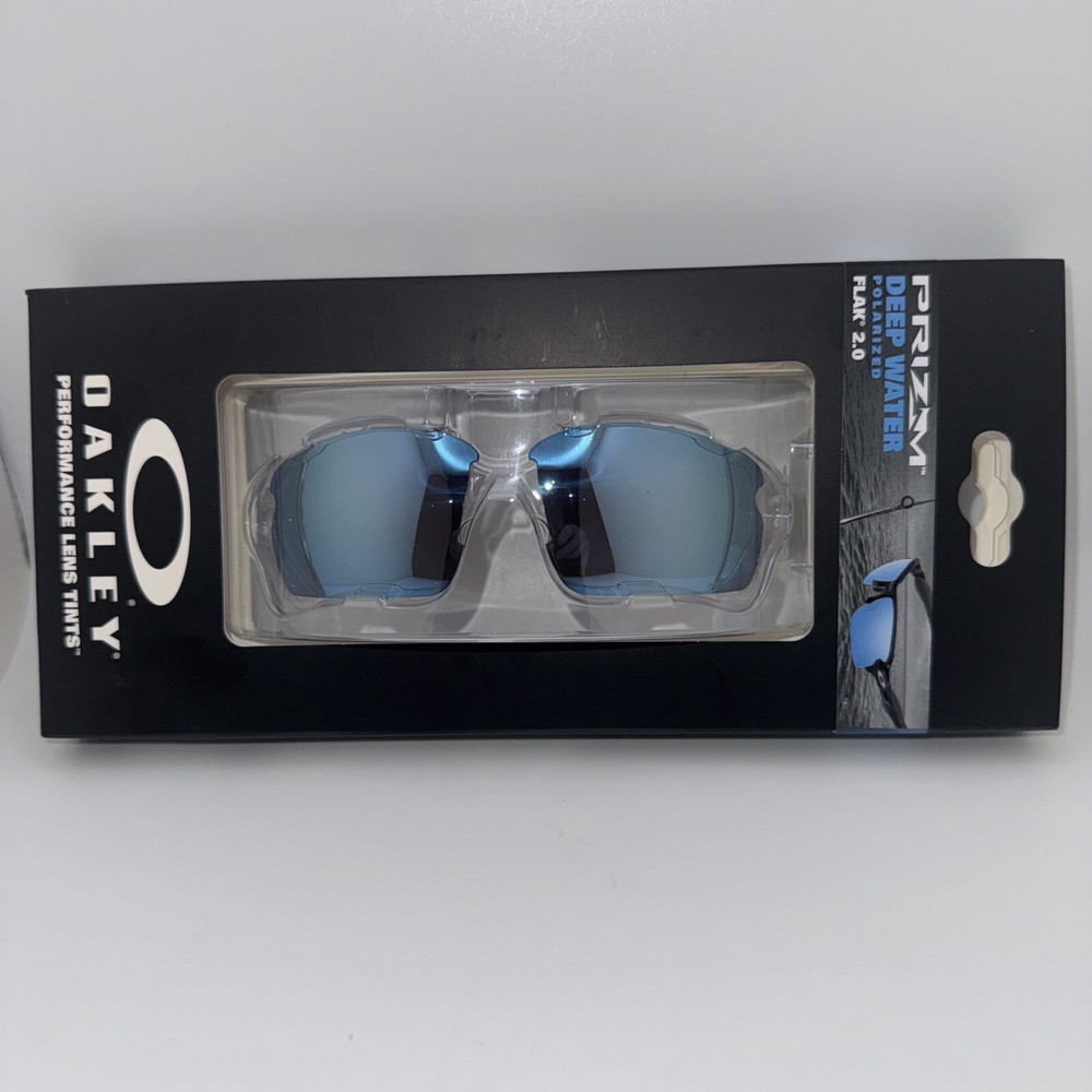 Oakley Flak 2.0 Prizm Deep Water Polarized Lens Set Only WITH Storage Bag NEW