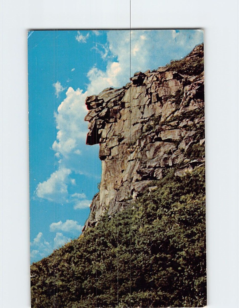 Postcard Old Man of the Mountains Franconia Notch New Hampshire USA