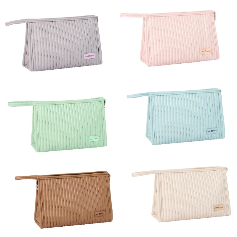 Multifunctional Large PU Makeup Bag for Travel & Toiletry Storage