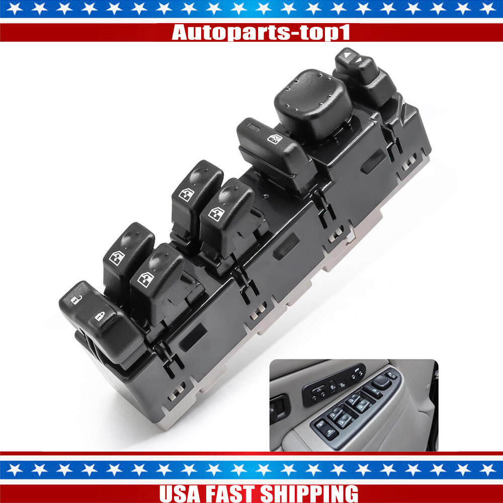 Front Driver Door Window Control Switch For GMC Sierra 2003 2004-2007 15883323