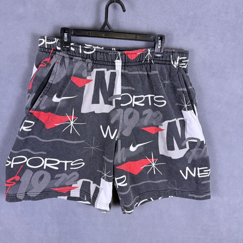 Nike Mens Sportswear Club Fleece Shorts Size 2XL XXL AOP Gym Training READ