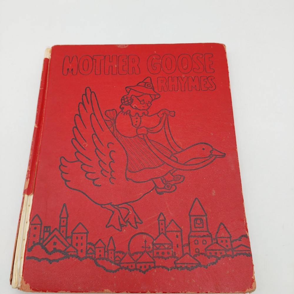 Mother Goose Rhymes Edited by Watty Piper HC 1940 Junk Journal Crafts Read