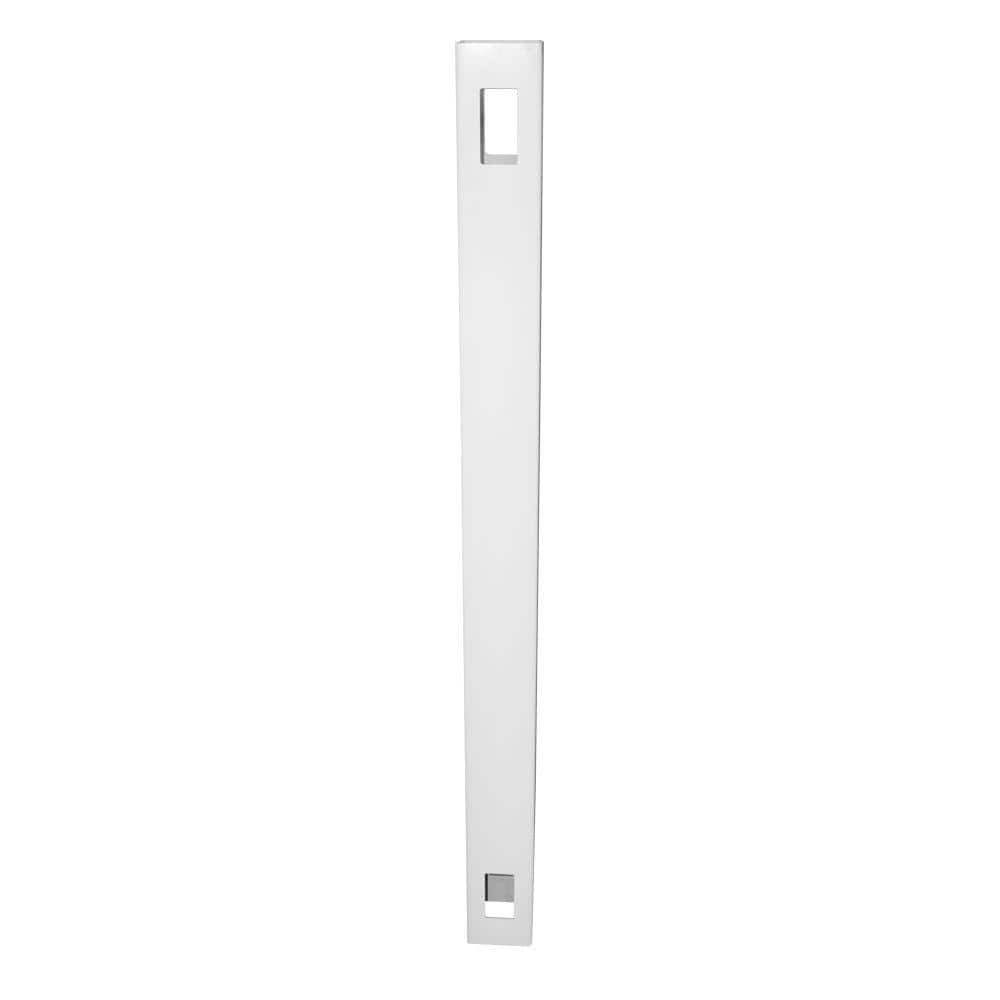 4x4x6 ft White Vinyl Fence Line Post LWPT-LINE-4X72