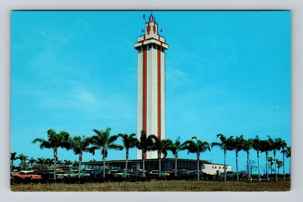 Clermont FL-Florida, Citrus Observation Tower, Antique Vintage Souvenir Postcard