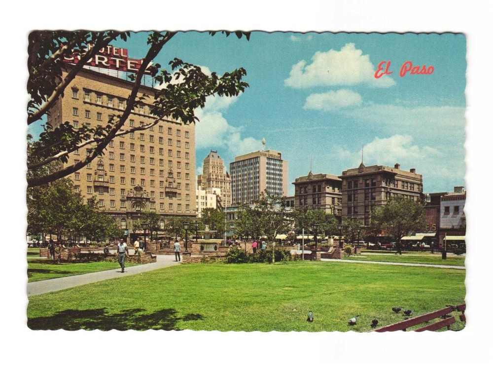 El Paso TX the International City Vintage Postcard Unposted