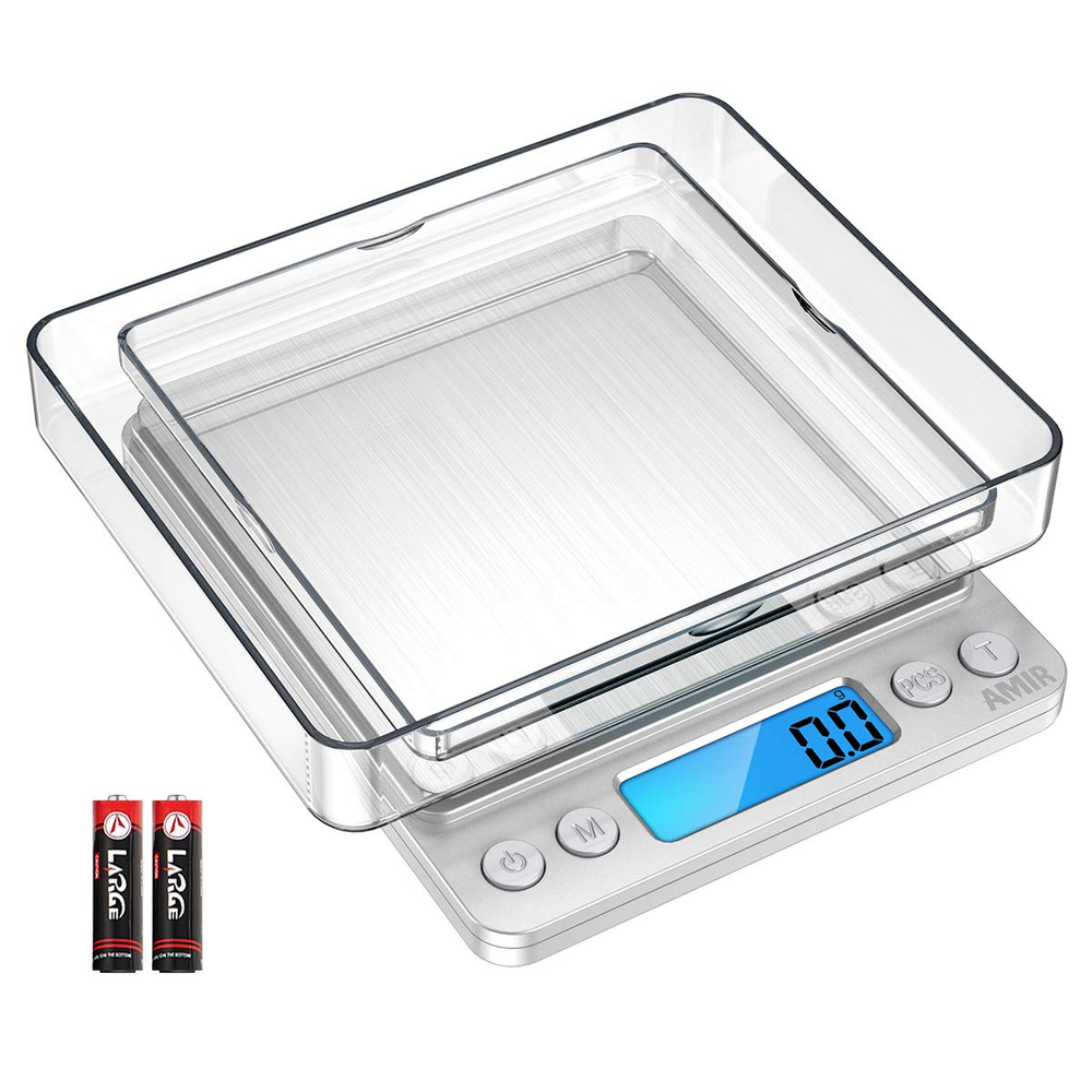 AMIR Digital Kitchen Scale, 3000G 0.01Oz/ 0.1G Pocket Coffee Scale, Mini Food Sc