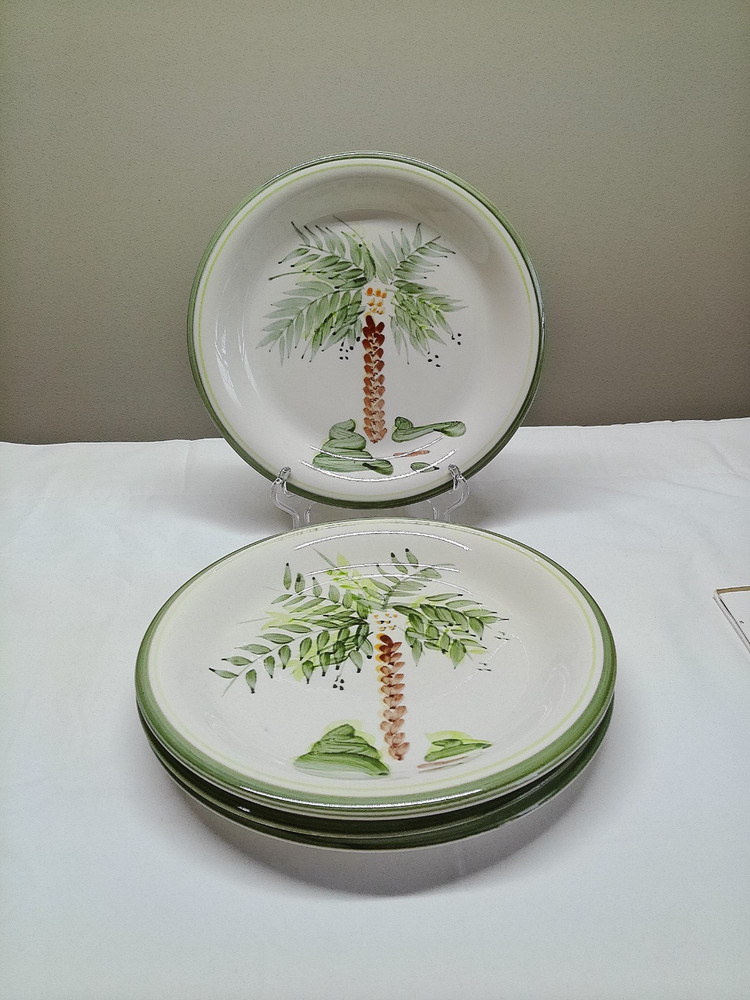 4 - Gibson Hand Painted Palm Tree 10-3/4