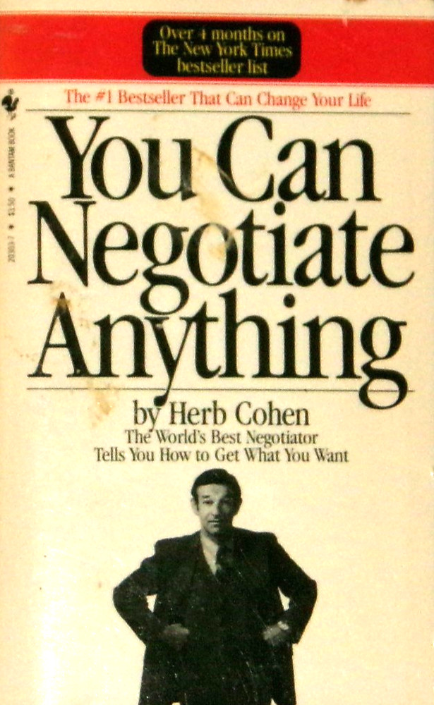 You Can Negotiate Anything by Herb Cohen 1982 1st Bantam 20303 VG+