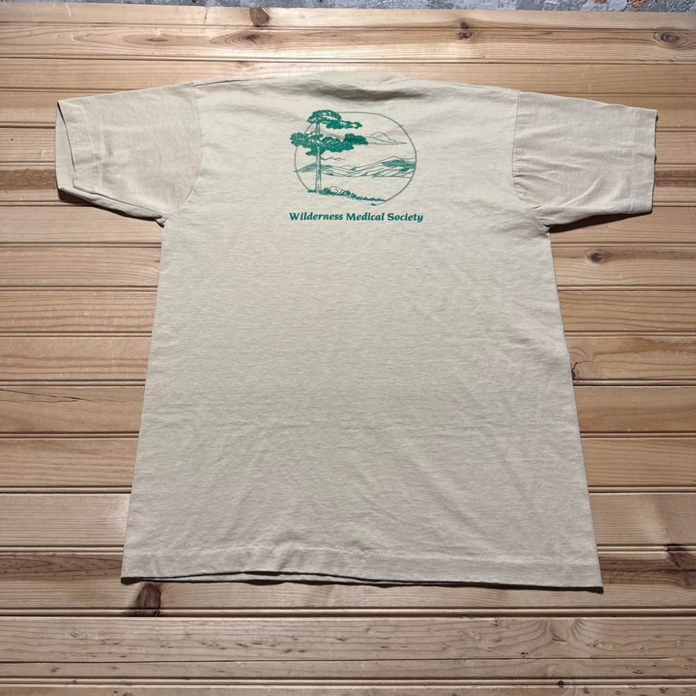 Vintage 1989 Wilderness Medical Society Stratton Mountain Vermont T-Shirt Large