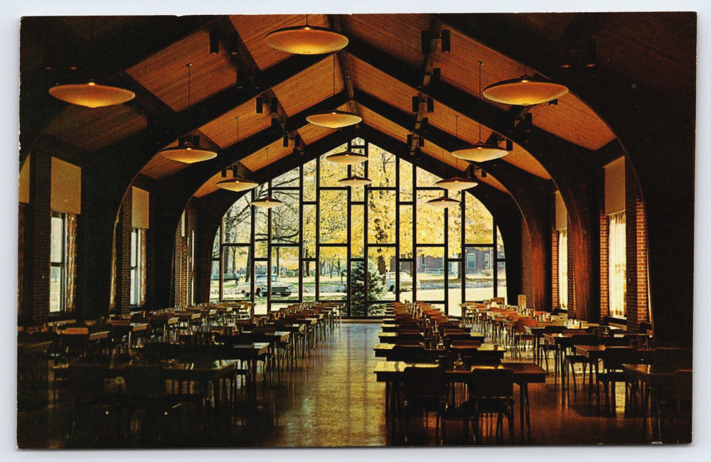 Quincy Illinois Illinois Soldiers And Sailors Home Dining Hall Vintage Postcard