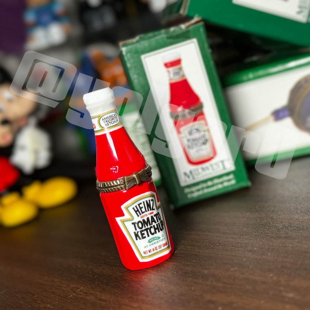 PHB Heinz Ketchup Bottle Porcelain Hinged Box by Midwest of Cannon Falls