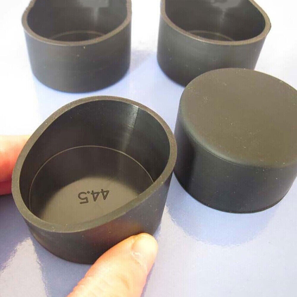 Black End Cap Silicone Rubber Blanking Stopper Cover for Pipe Tube ID 3,7-68,5mm