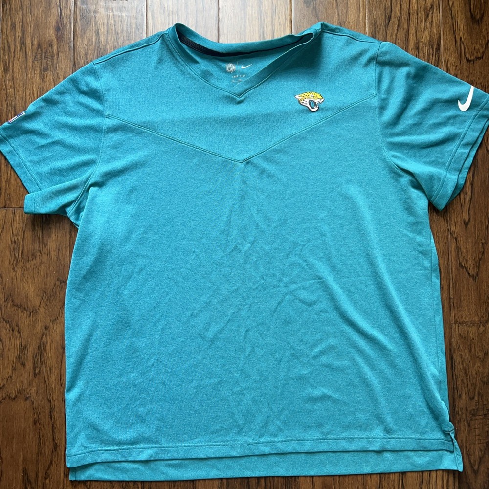 Jacksonville Jaguars Dri Fit NFL On Field Nike Short Sleeve Men’s XXL 2XL