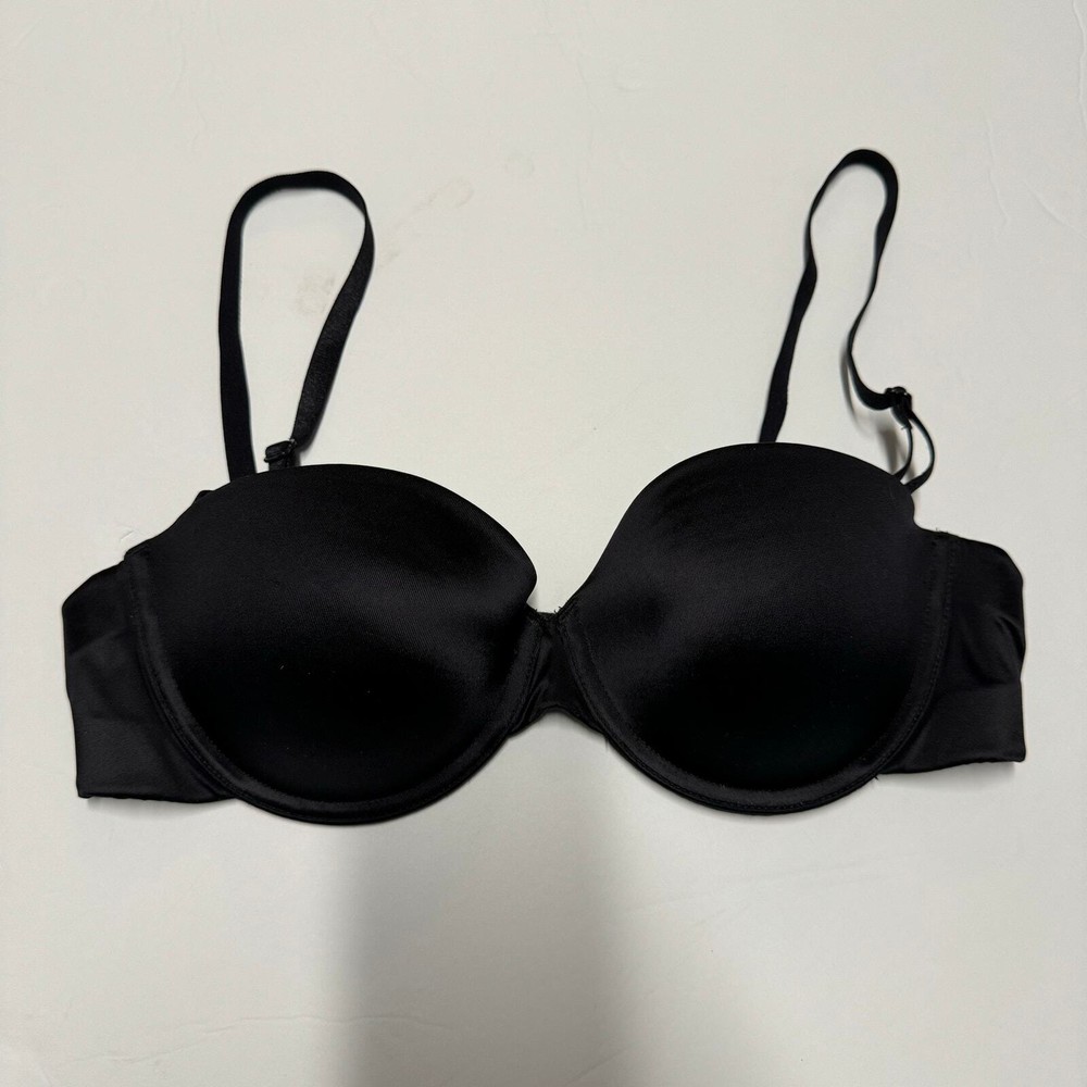 Sujetador multidireccional sin tirantes Maidenform negro personalizado talla 34B estilo P09651
