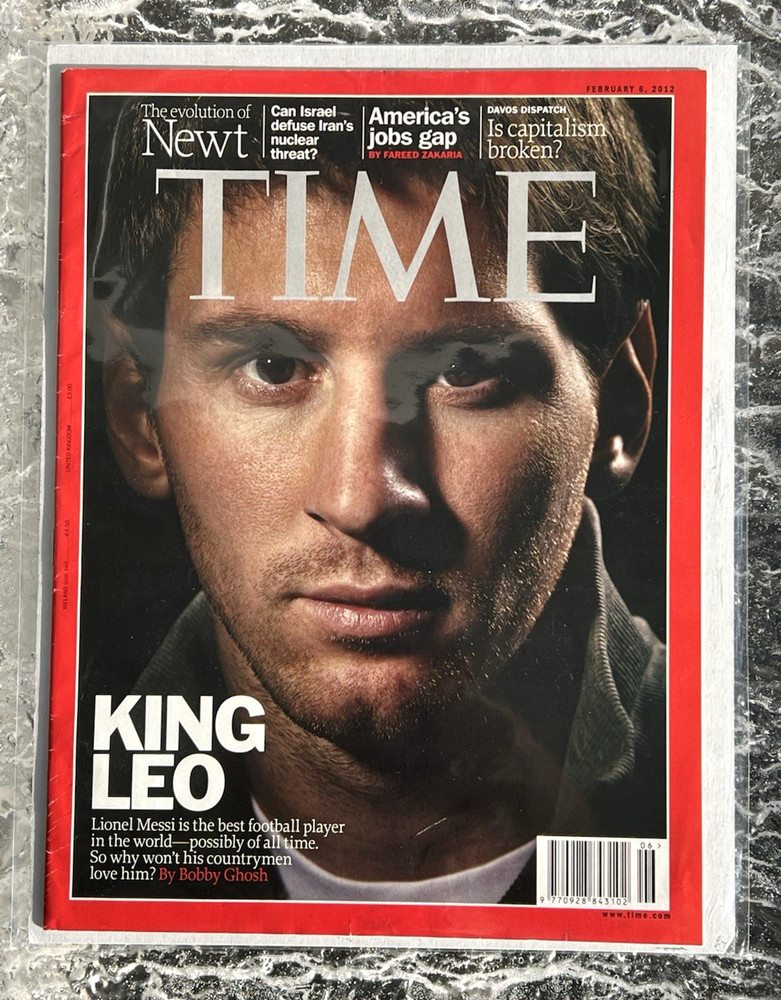Time Magazine Feb 2012 Lionel Messi Argentina & Barca Legend KING LEO Rare Issue
