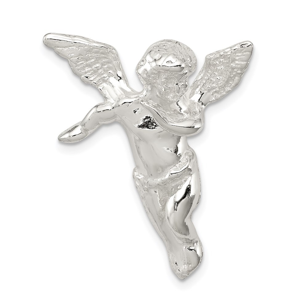 Sterling Silver Guardian Angel Pendant 3.5gm L-32 mm, W-24 mm