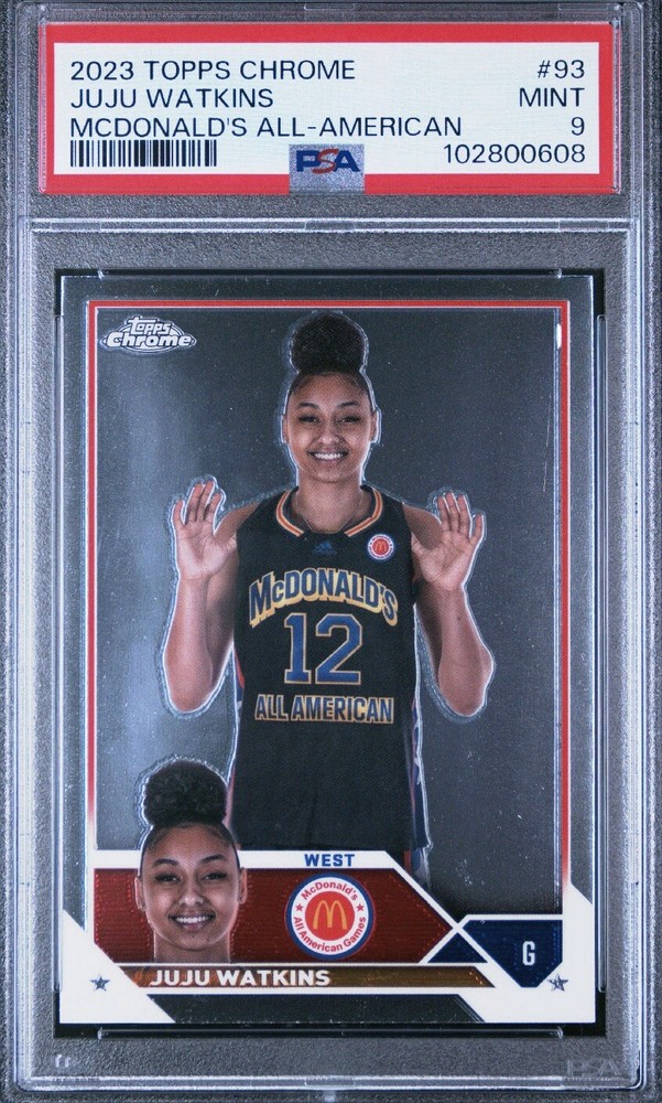 JUJU WATKINS 2023 Topps Chrome McDonald's All-American PSA 9 MINT Basketball Card